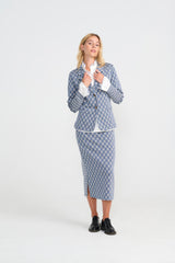 Watson Blazer - Denim Letters