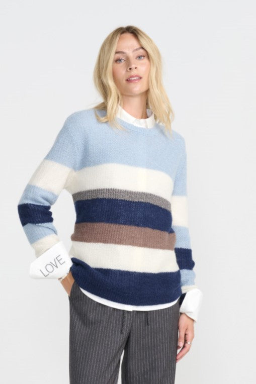 Deni Pullover - Blue mix