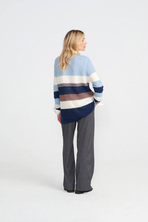 Deni Pullover - Blue mix
