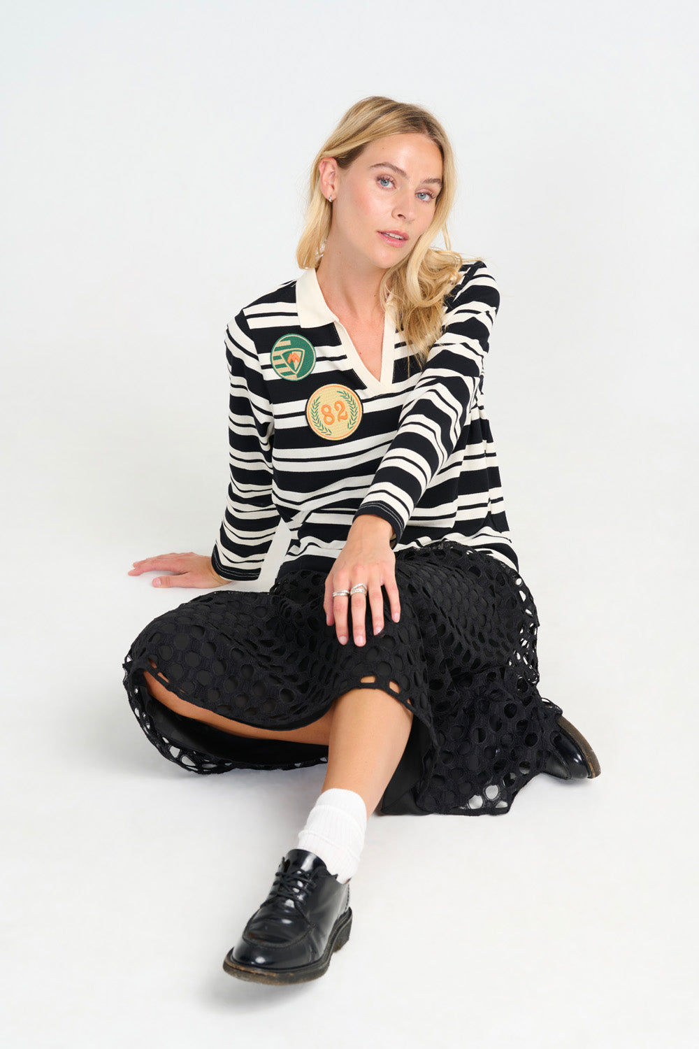 Bendtner Stripe Polo - Black Stripe