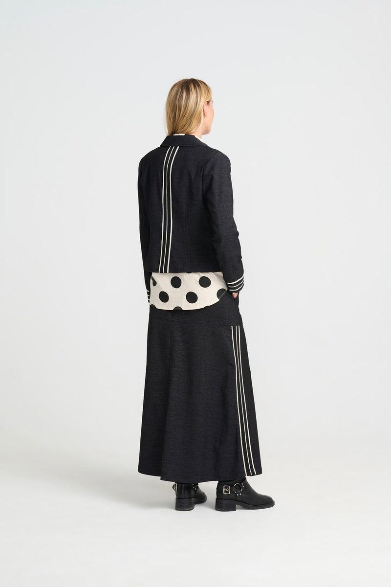 Madonna Jacket - Black Stripe