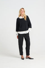 Madonna Pants - Black Stripe