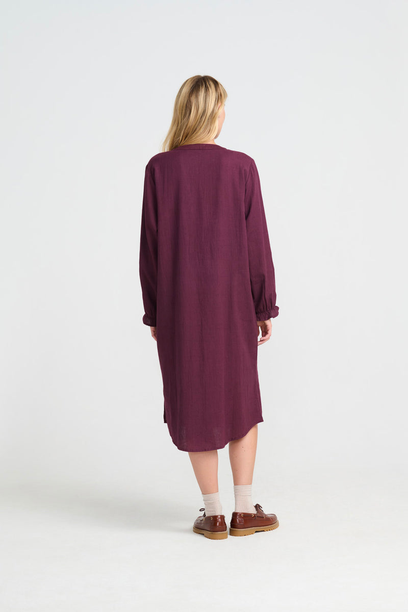 Irena Tunic Dress - Wine