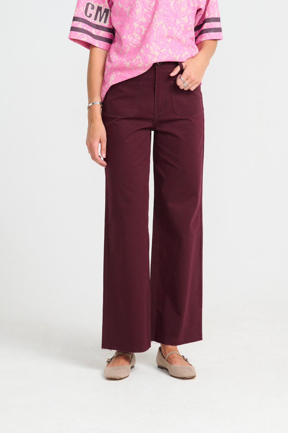 Hepburn Pants - Wine