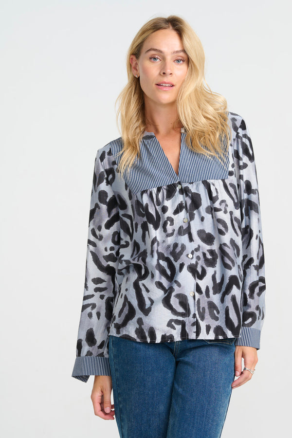 Parton Shirt - Blue mix