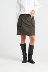 Rosling Skirt - Army/Grey