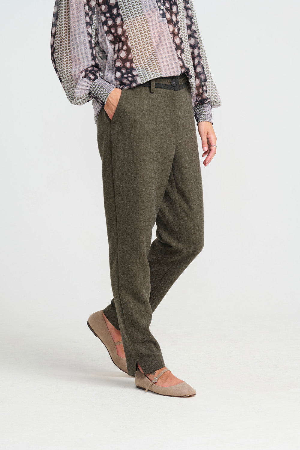 Rosling Pants - Army/Grey