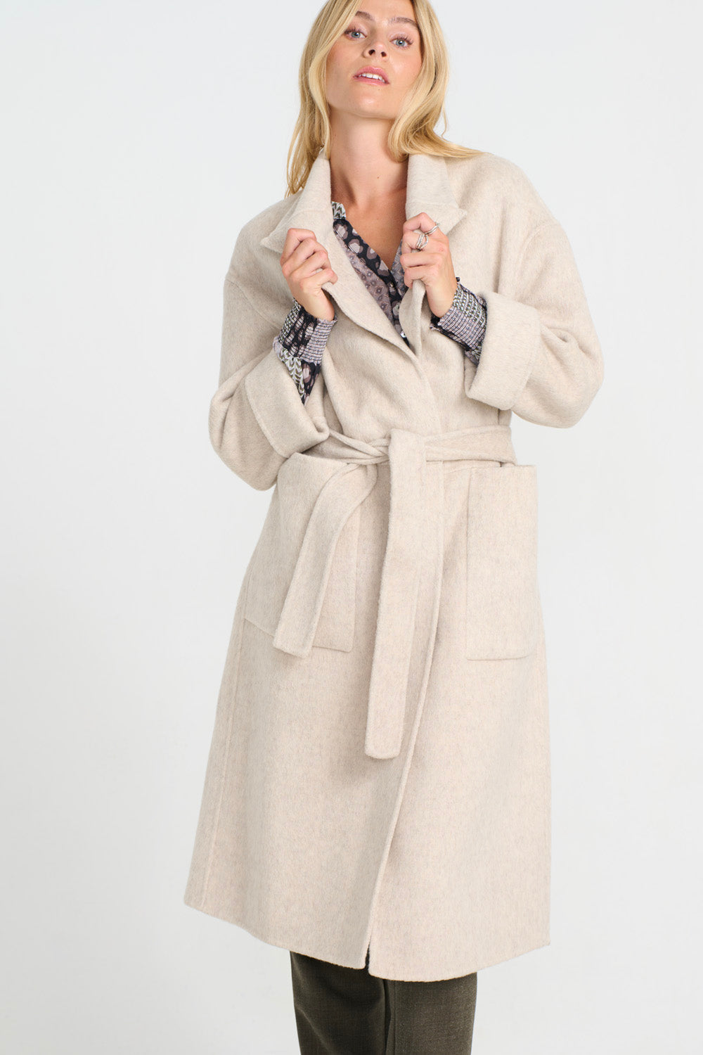 Diaz Long Coat - Sand