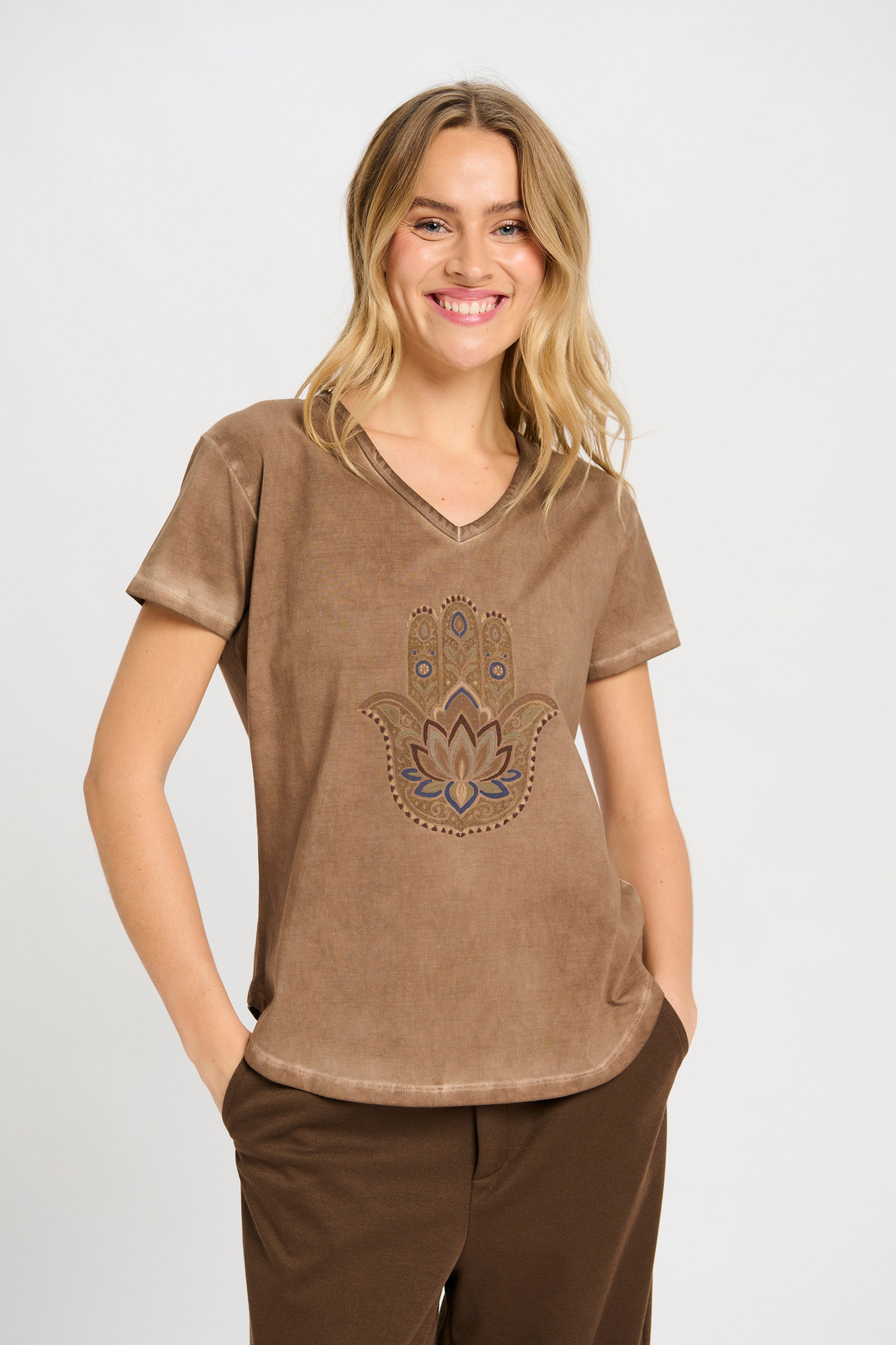 Hamsa Tee - Choco