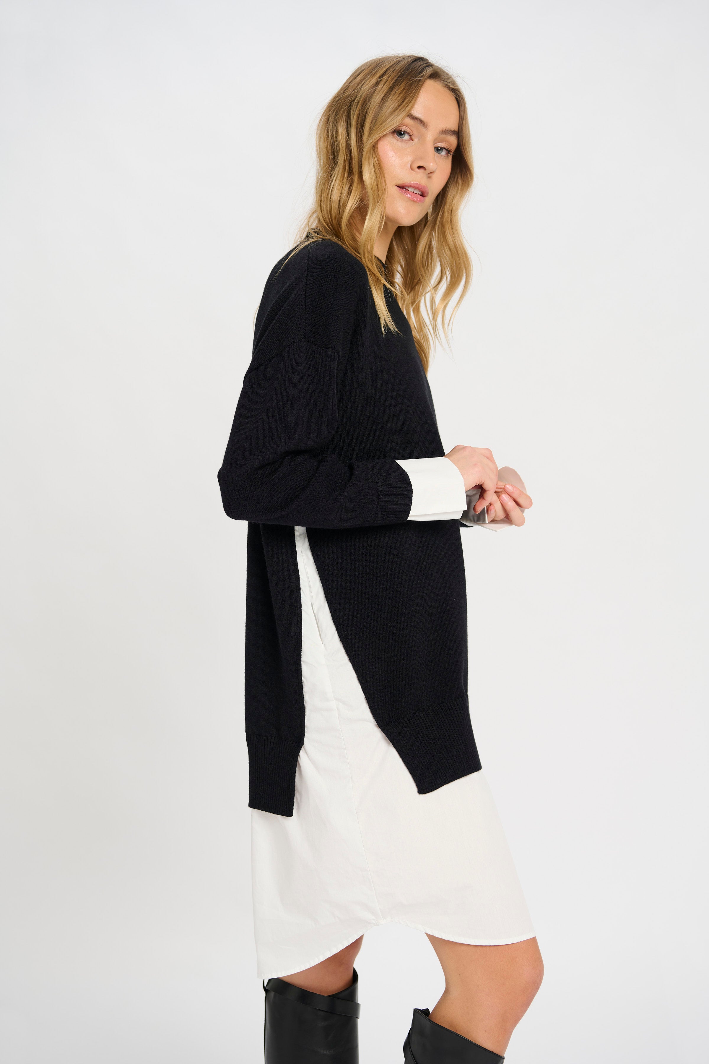 Dagmar Shirt Dress - Black