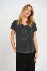 Hamsa Tee - Black