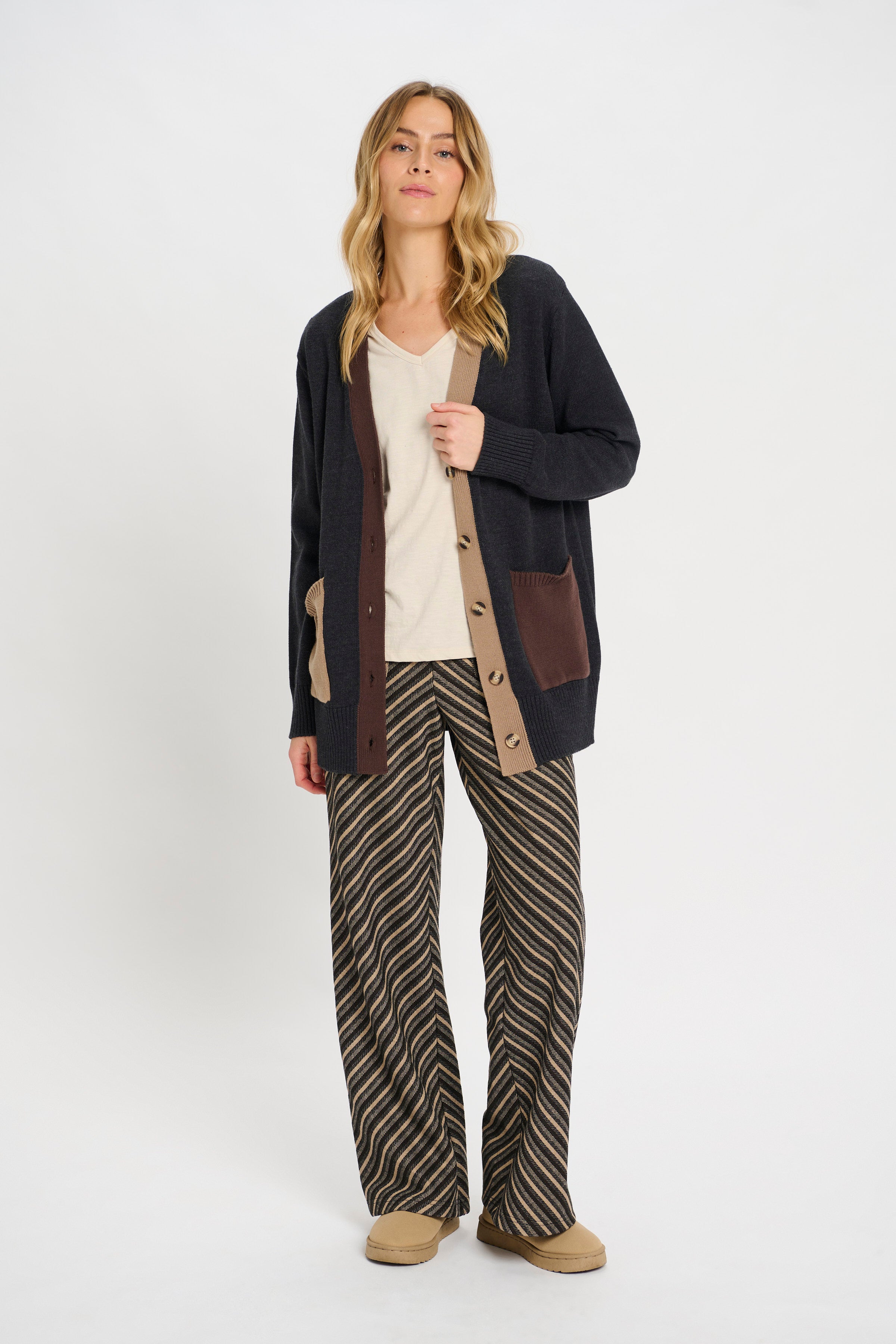 Kelly Pants - Choco Stripe
