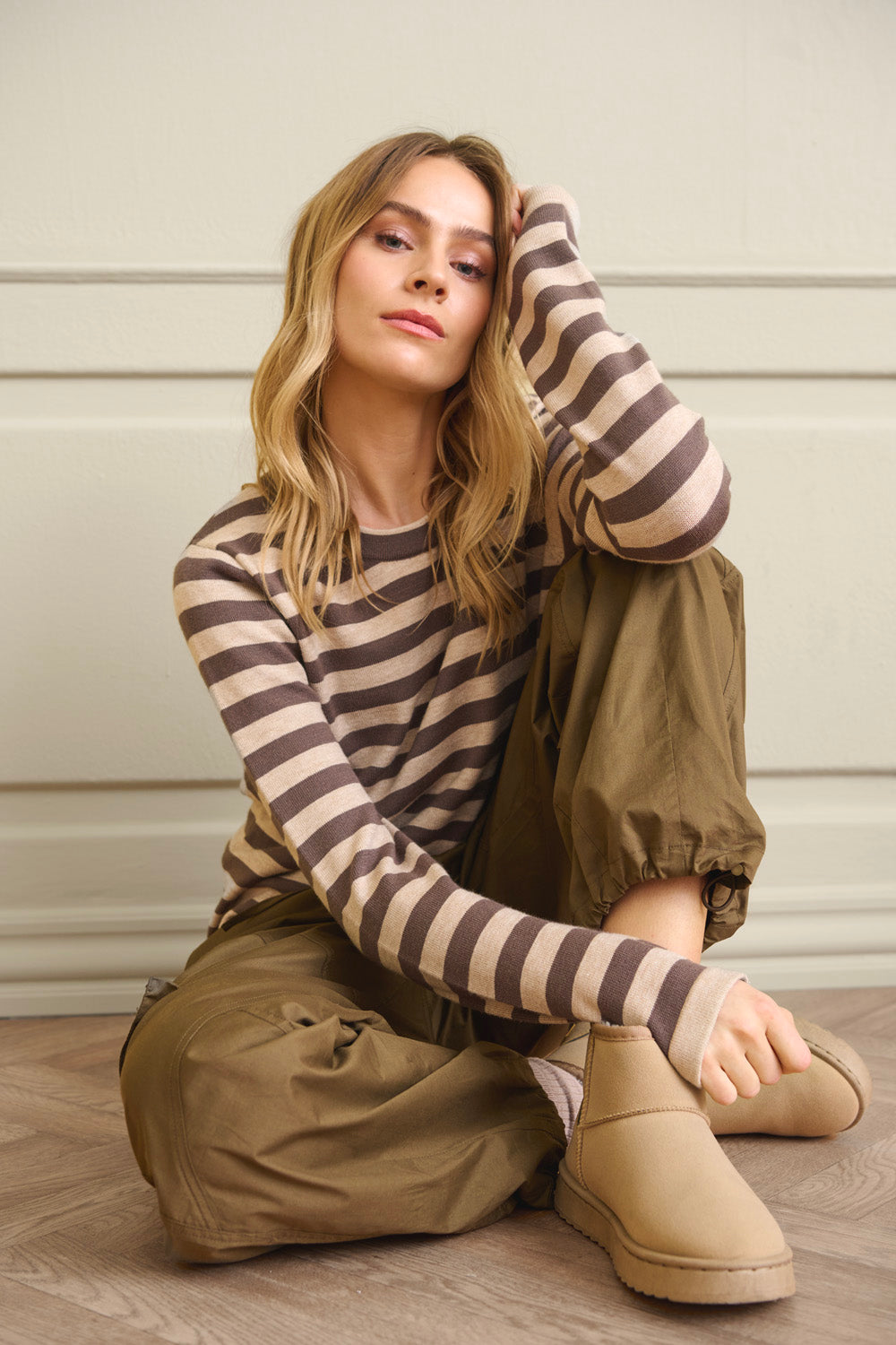 Allie L/S Pullover - Choco Mix
