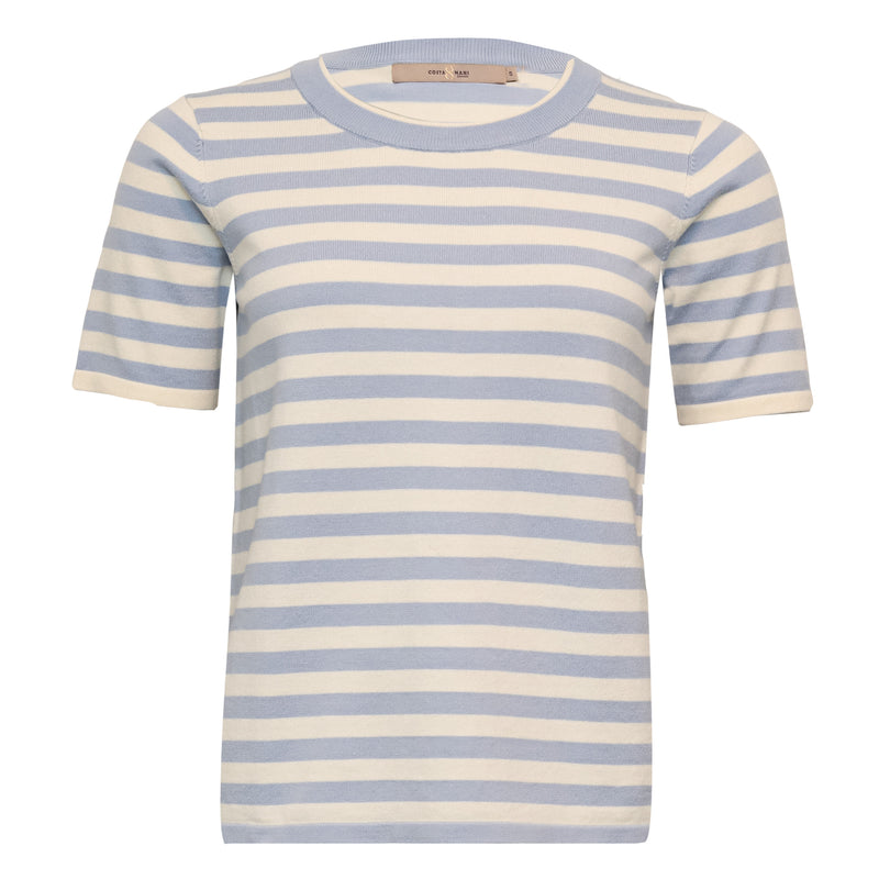 Blondie Stripe knit - Zen Blue /Whisper White