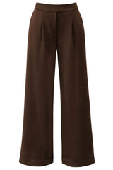 Alba Solid Pants - Choklad