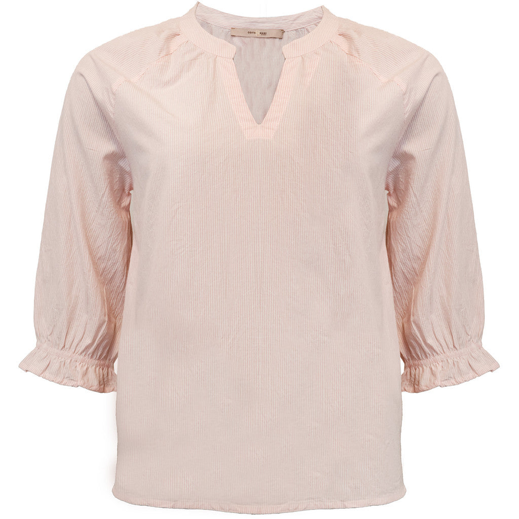 Costamani Addie Blouse Blouse Pink/White Small Stripes