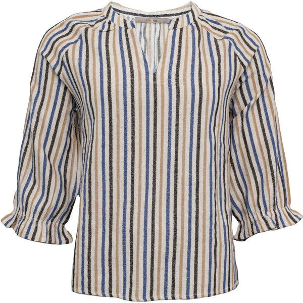 Costamani Addie Blouse Blouse Royal/Sand Stripe