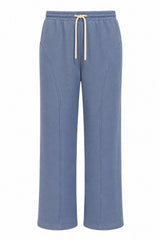 Alba Barrel Solid Pants - Dusty Blue
