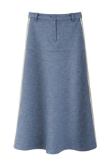 Alba Long Skirt - Dusty Blue