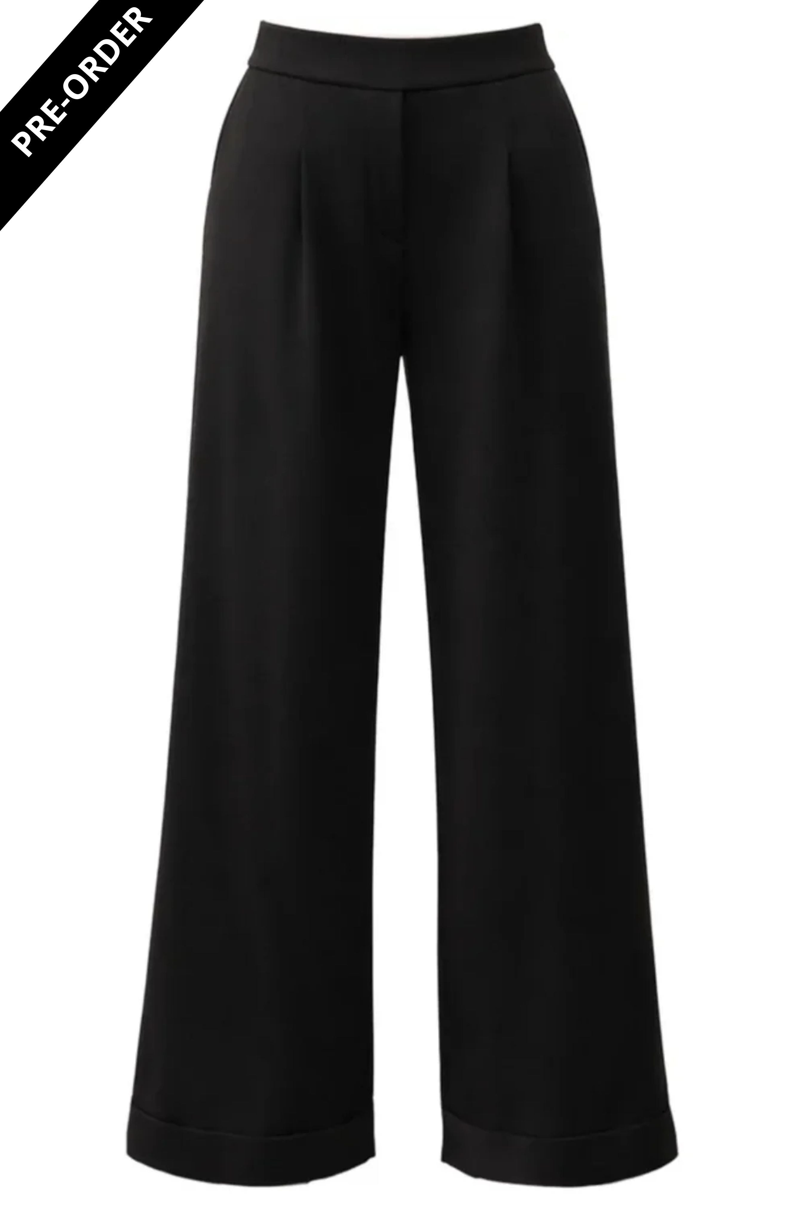 Costamani Alba Solid Pants Pants Black