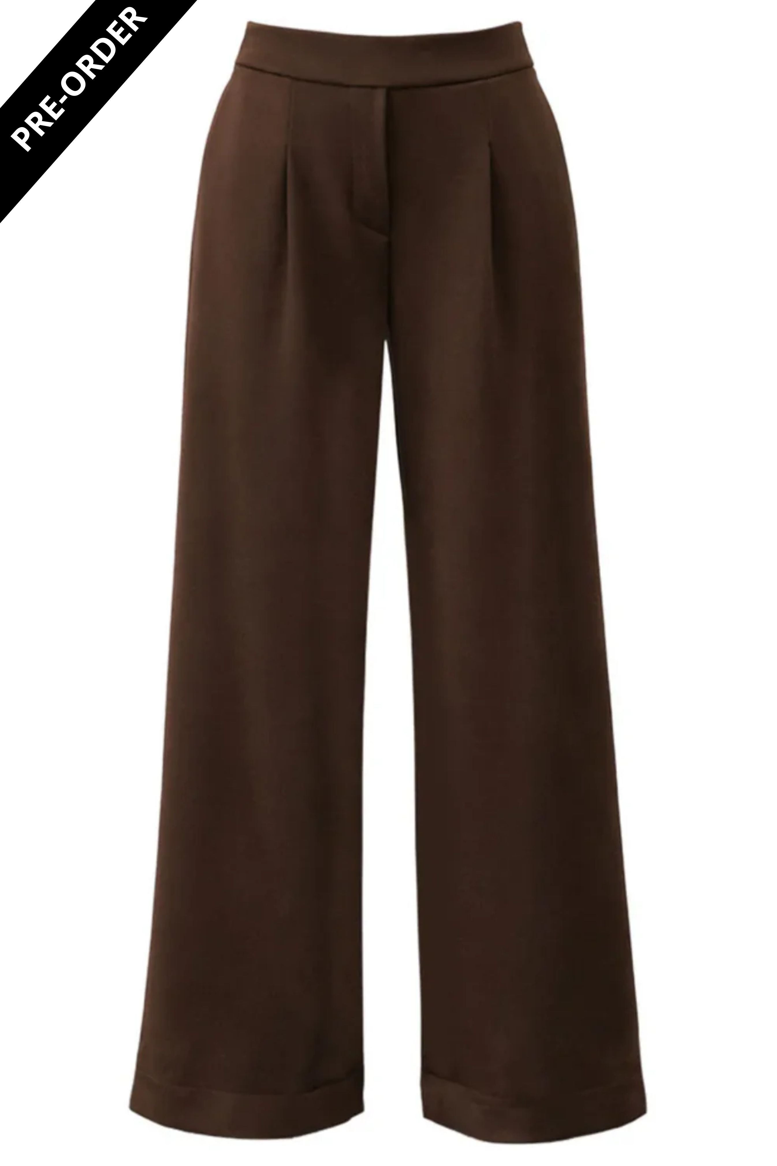 Costamani Alba Solid Pants Pants Choco