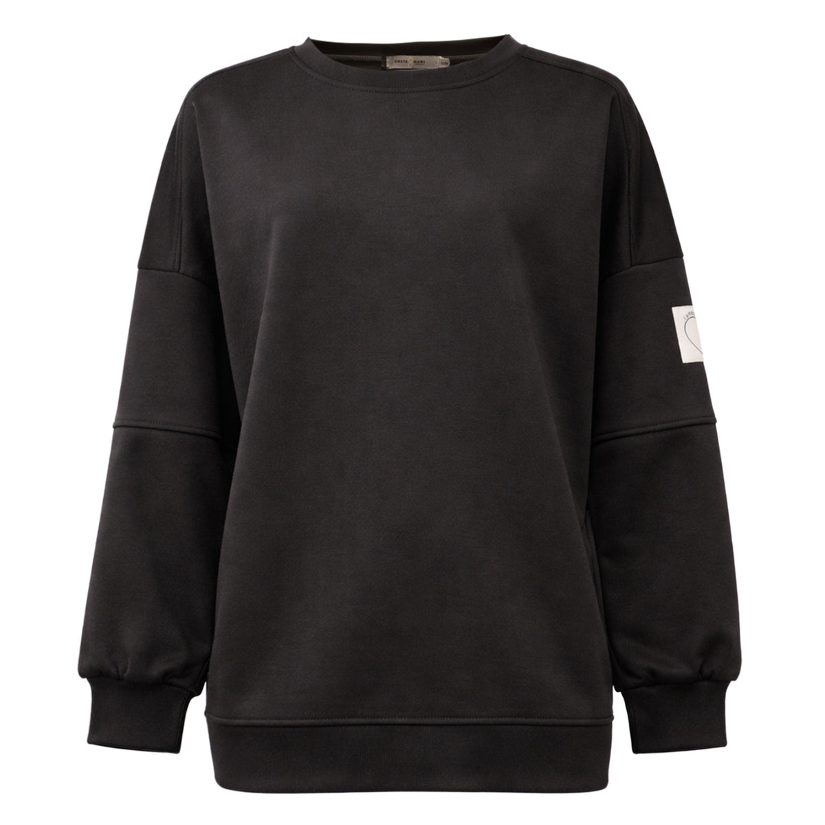 Costamani Alba Solid sweat Sweats Black