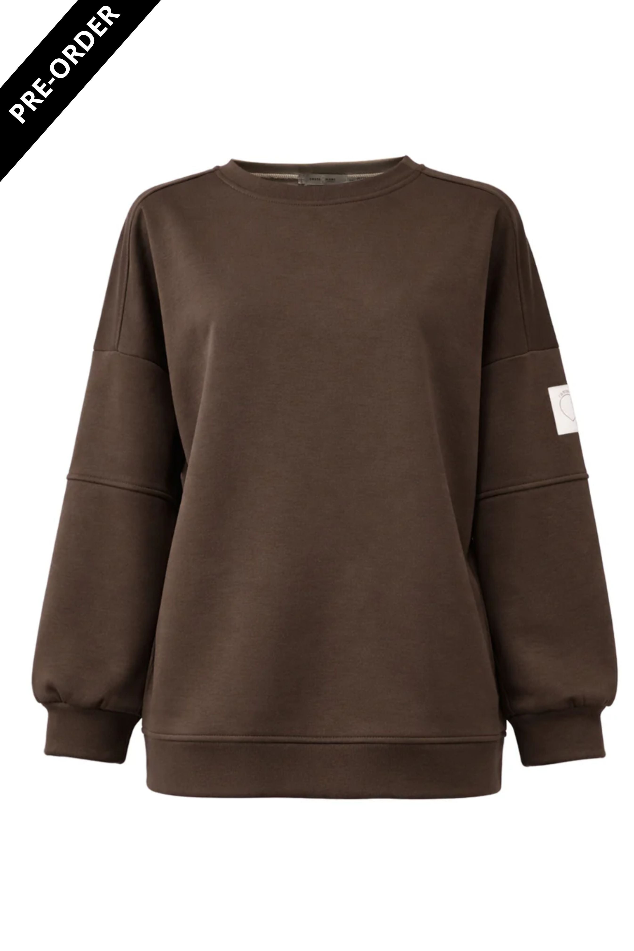 Costamani Alba Solid sweat Sweats Choco