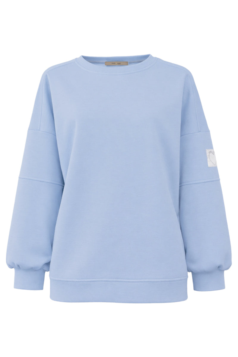 Costamani Alba Solid sweat Sweats Ice blue