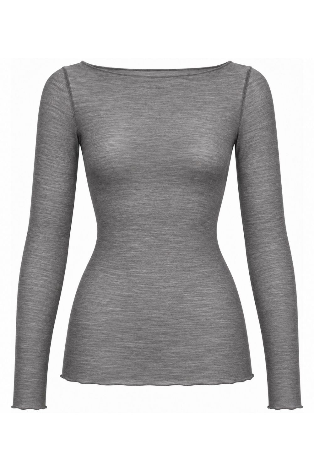 Costamani Allie B Neck Blouse Grey