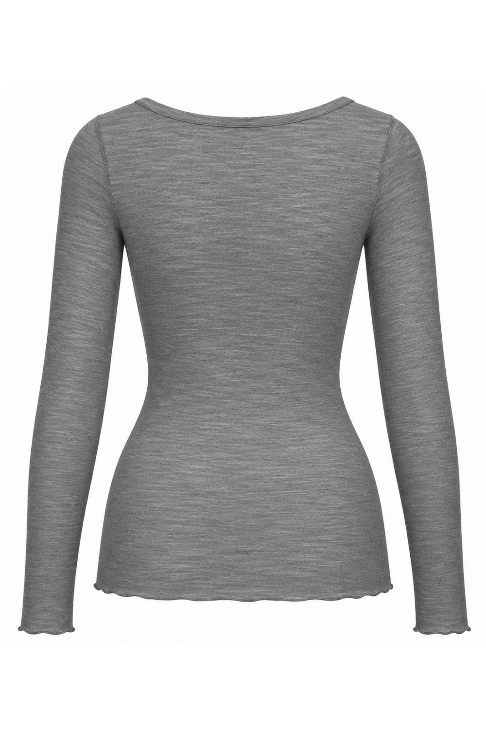 Costamani Allie Rib O Neck Blouse Grey