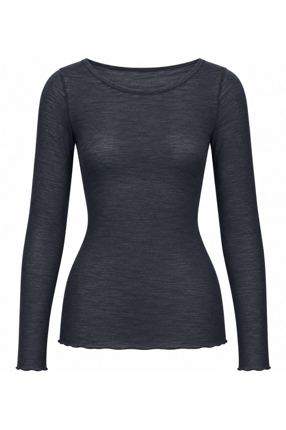 Costamani Allie Rib O Neck Blouse Navy
