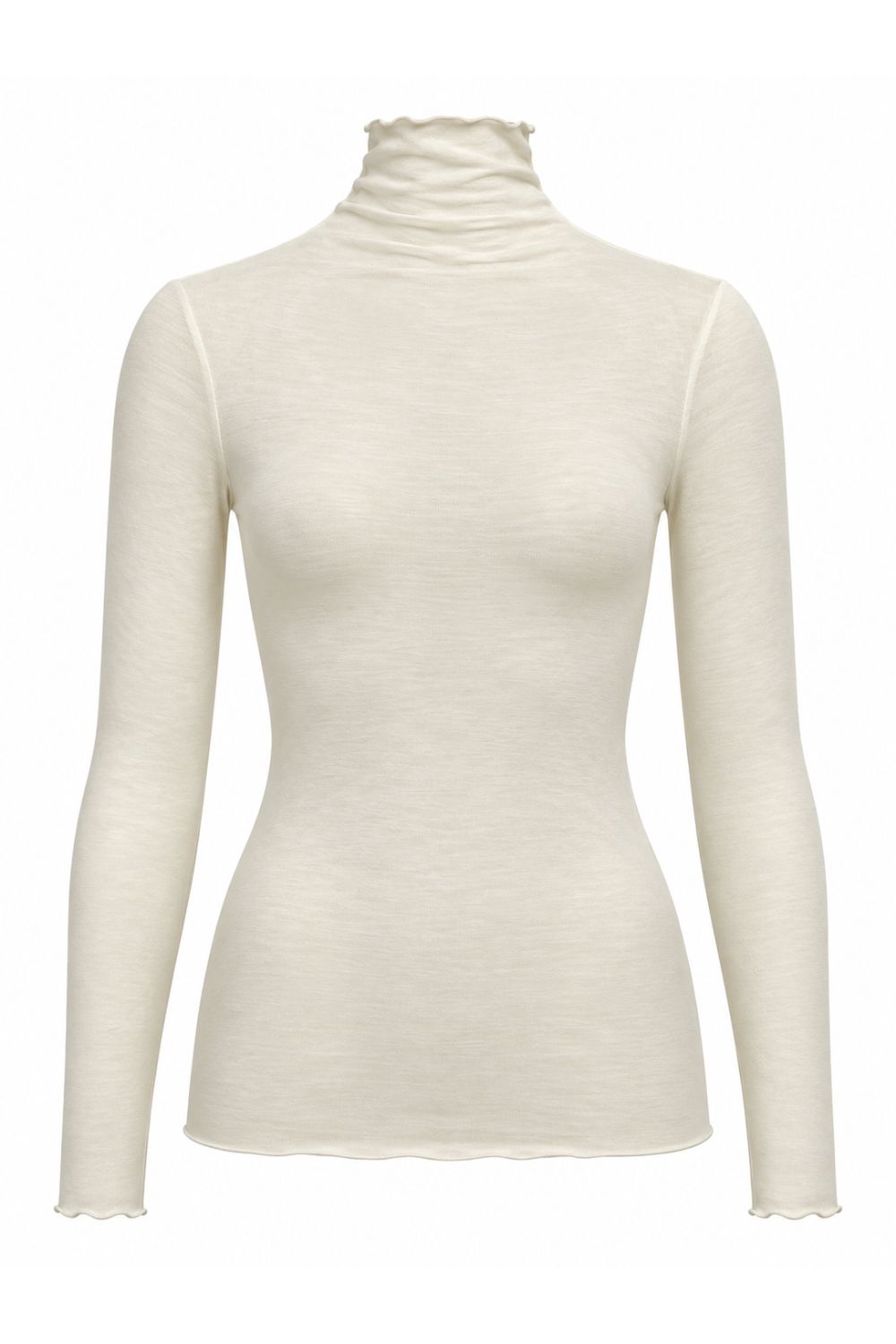 Costamani Allie Turtle Neck Blouse Whisper White