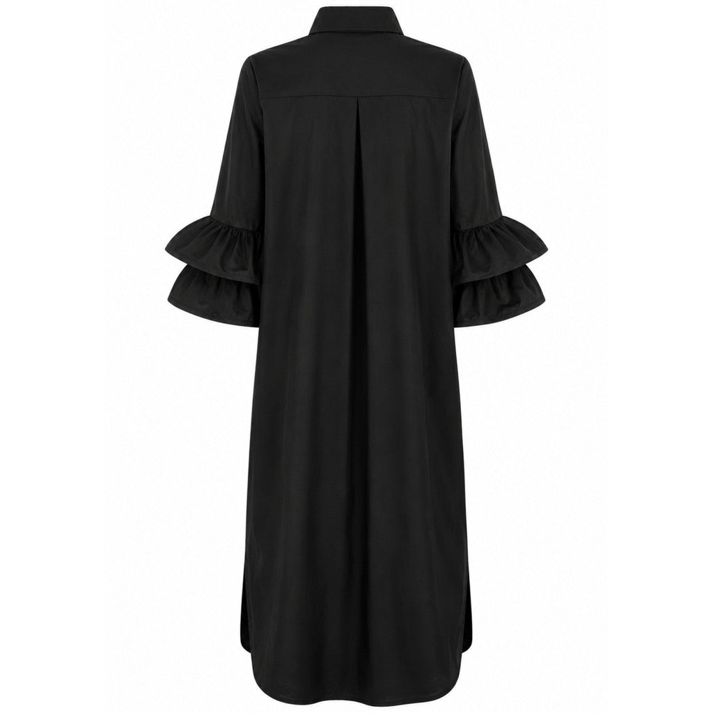 Costamani Amina Long Shirt Shirts Black