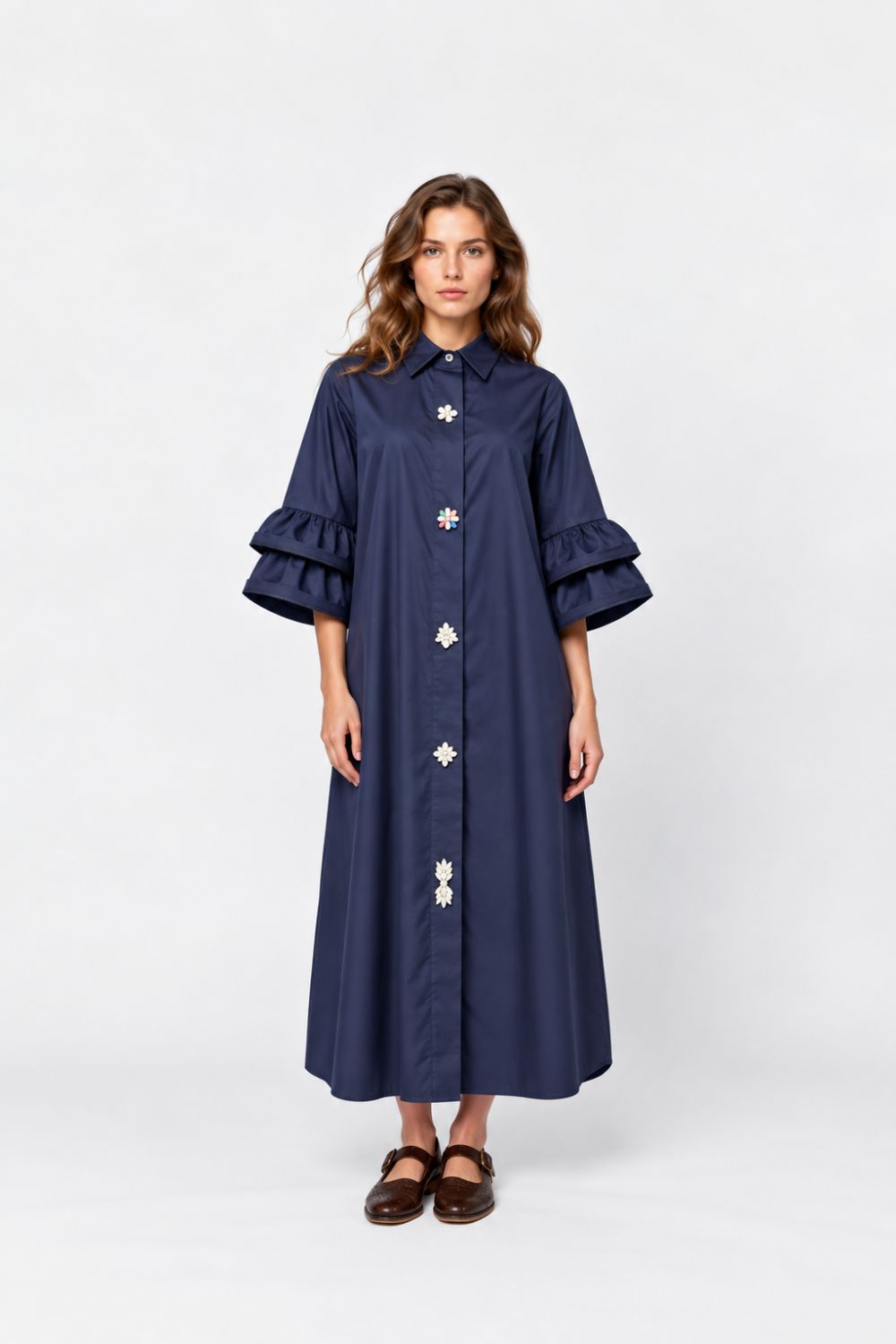 Costamani Amina Long Shirt Shirts Blue
