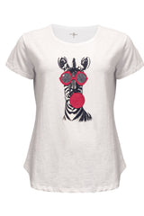 Animal Tee - Black / Red