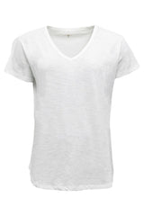 Basic S/S Tee V-neck - White