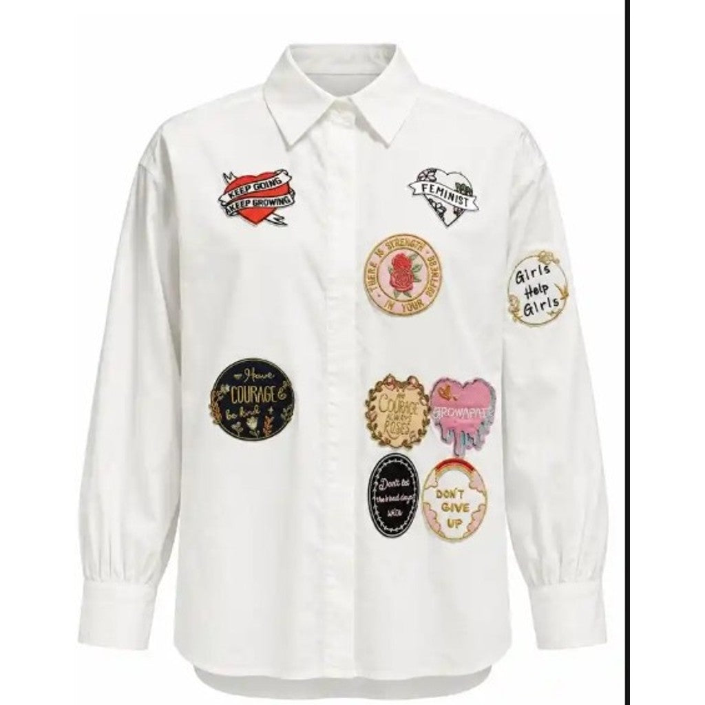 Costamani Badge Shirt  White