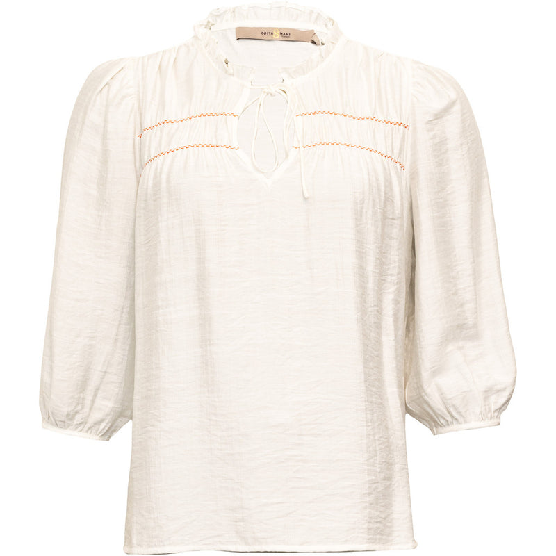 Costamani Barbel Blouse Blouse Whisper White/Coral