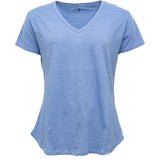 Basic S/S Tee V-neck - Blue