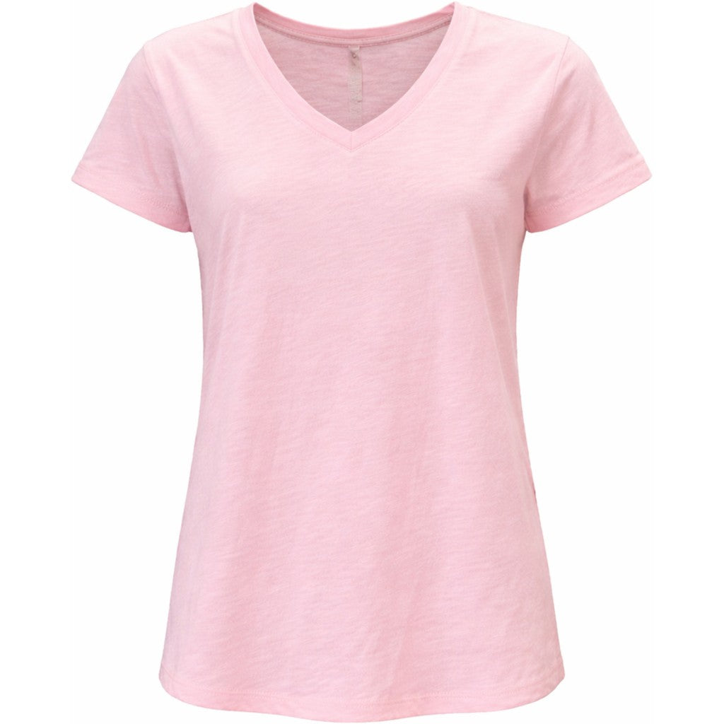 Costamani Basic S/S Tee V-neck T-shirts Rose