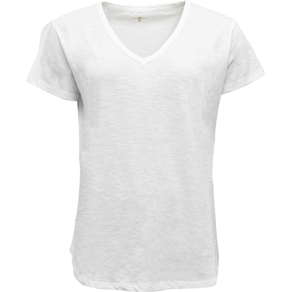 Costamani Basic S/S Tee V-neck T-shirts White