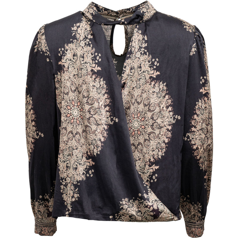 Costamani Beautii Blouse Blouse Black Flower