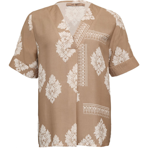 Bette Blouse - Taupe/Whisper