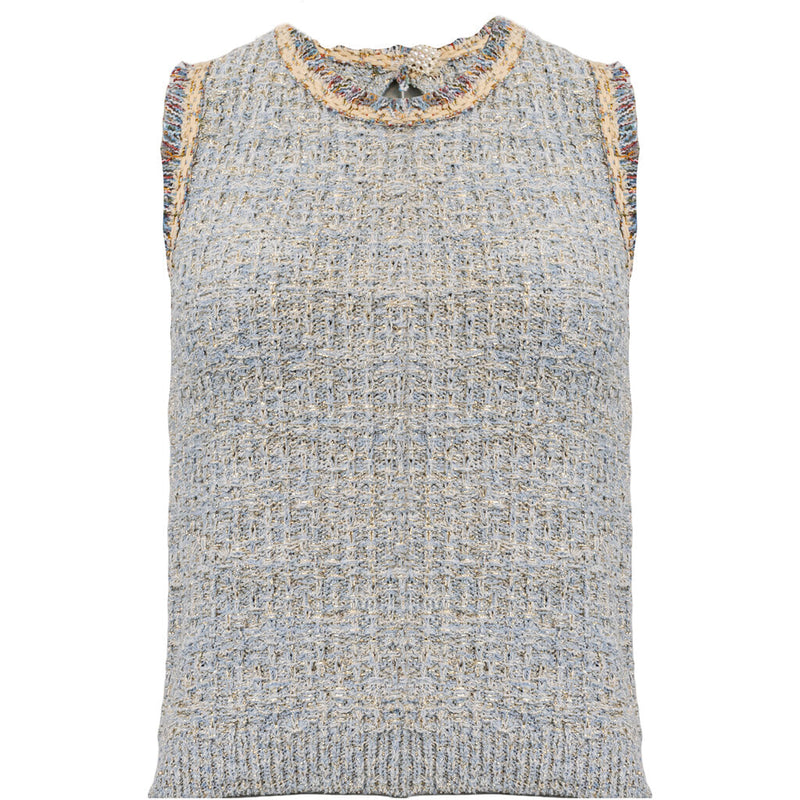 Costamani Calais Knit Vest Knits Blue mix