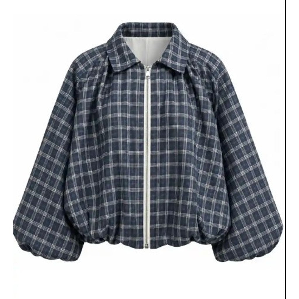 Costamani Check jacket Jacket Blue