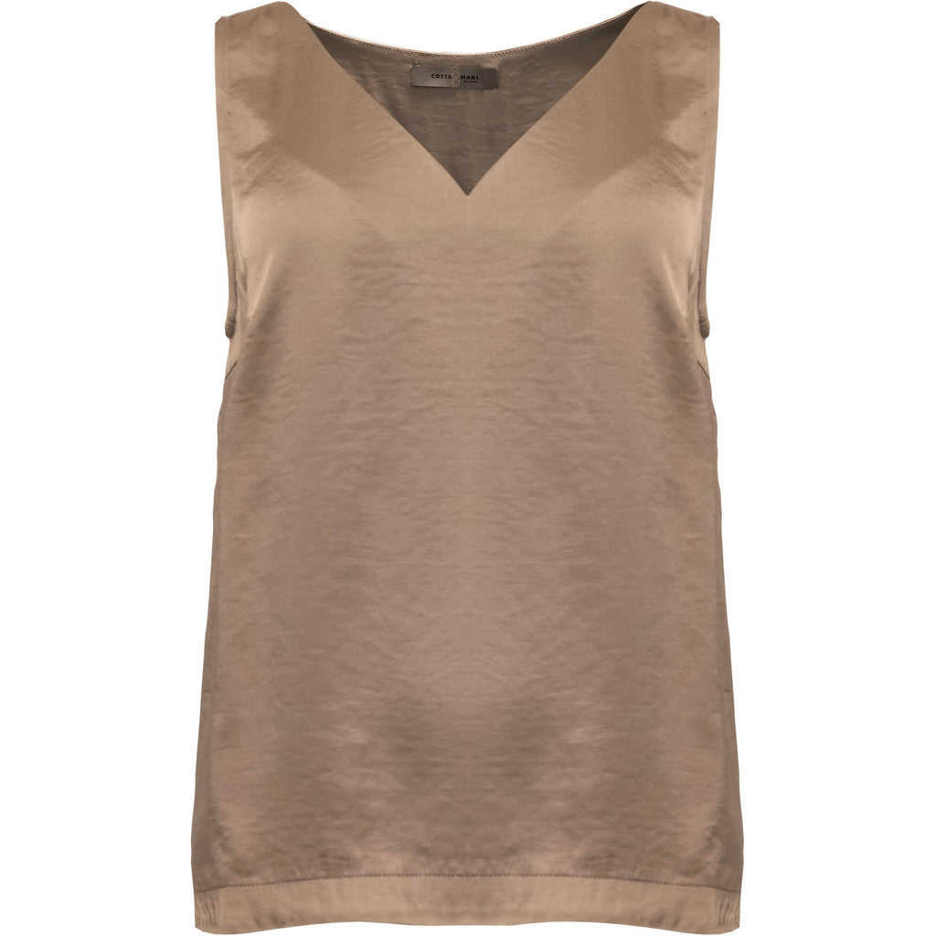 Costamani Clip Top Tops Dark sand
