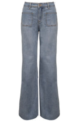 Coss Solid Pants - Blue Denim