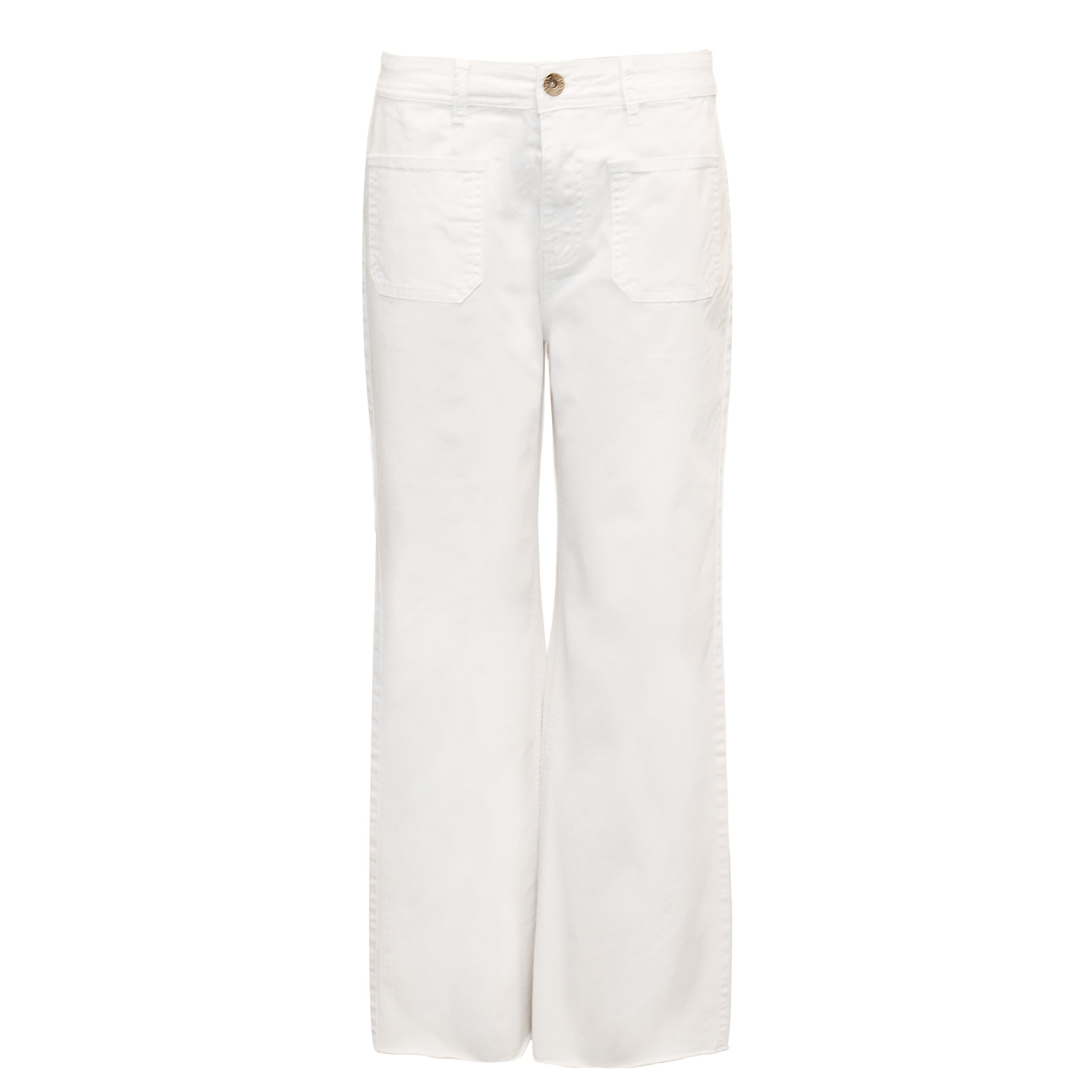 Costamani Coss Solid Pants Jeans White