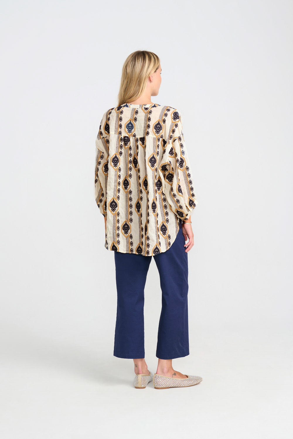 Costamani Crocus Shirt Shirts Dark Blue Pattern