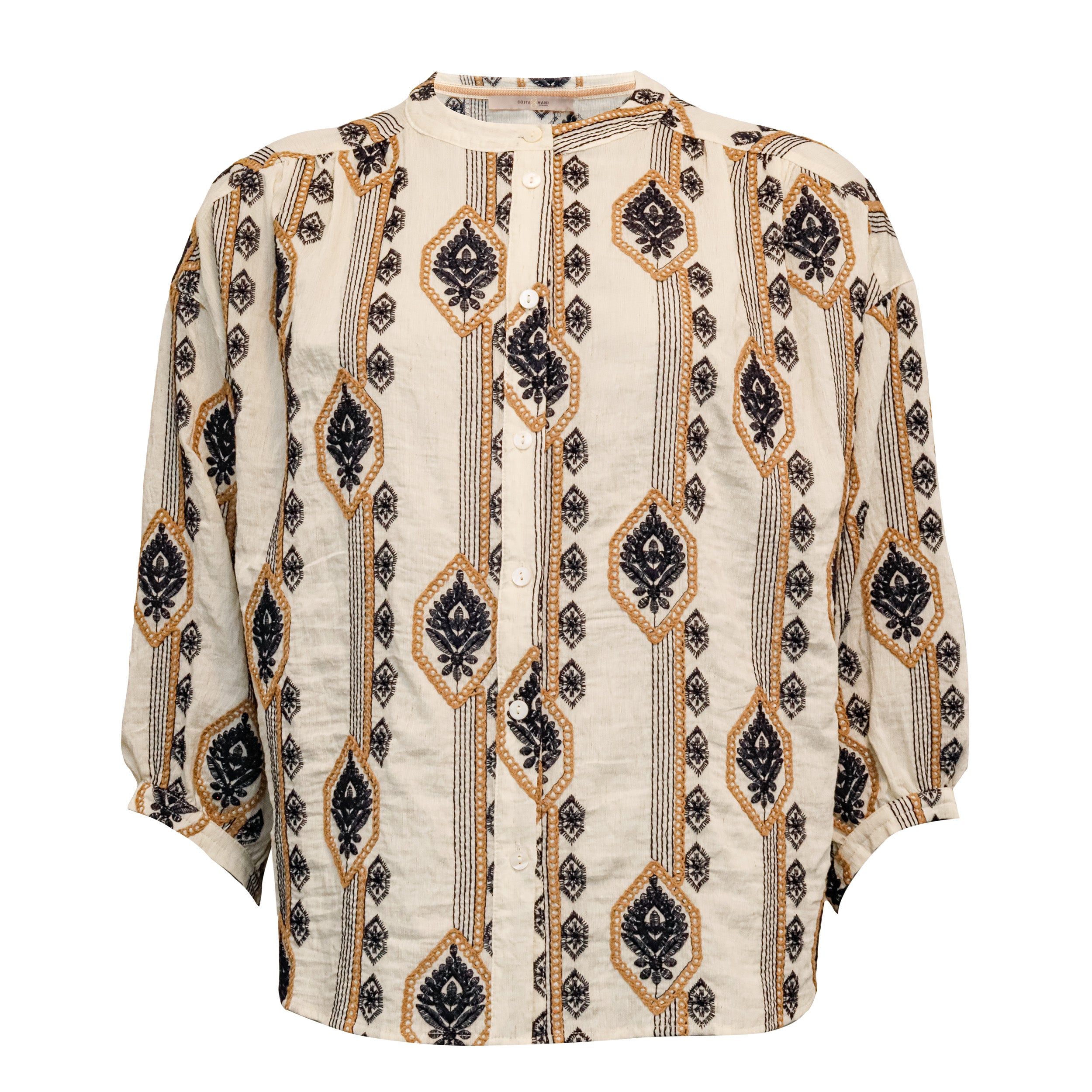 Costamani Crocus Shirt Shirts Dark Blue Pattern